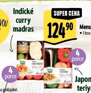 Menu box Indické kari Madras Albert