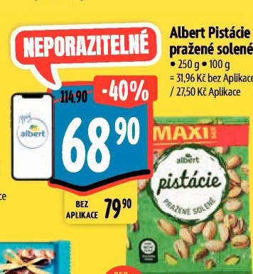 Pražené pistácie Albert