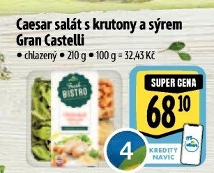 Salát Caesar s krutony a sýrem Albert Fresh Bistro