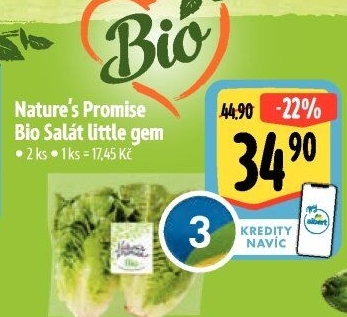 Salát little gem bio Nature'