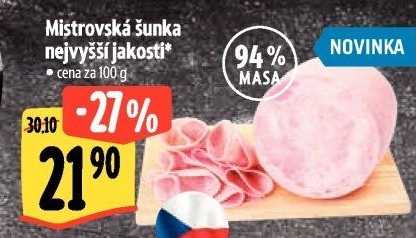 Šunka vepřová Mistrovská nejvyšší jakosti