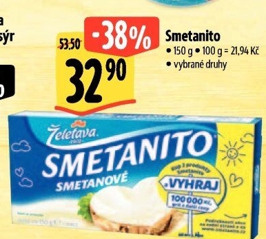 Sýr tavený Smetanito Želetava