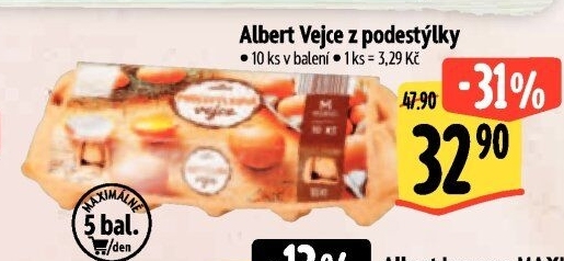 Vejce z podestýlky Albert
