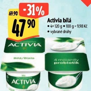 Bílý jogurt Activia Danone