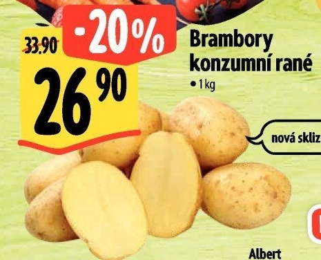 Brambory konzumní rané