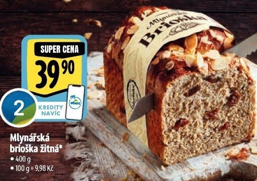 Brioška Mlynářská žitná Albert