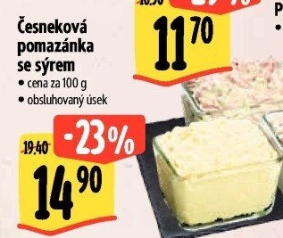 Česneková pomazánka se sýrem