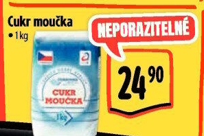 Cukr moučka Cukrovar Vrbátky