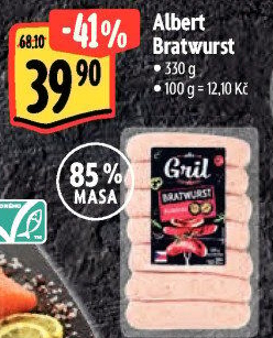 Grilovací klobása bratwurst Albert Gril