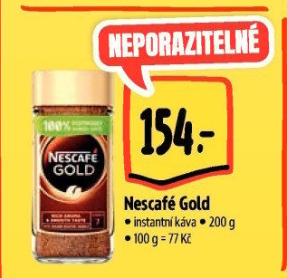 Instantní kávy Nescafé Gold