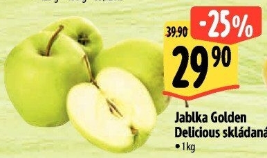 Jablka Golden Delicious