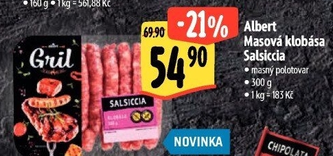 Klobása masová salsiccia Albert Gril