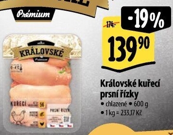 Kuřecí prsní řízky královské Premium Albert