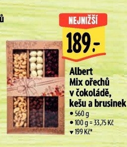 Mix ovoce a ořechů v čokoládě Albert