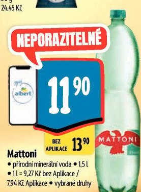 Přírodní voda Mattoni