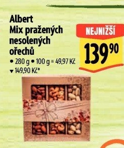 Směs pražených ořechů Albert