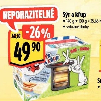 Sýr a křup Veselá kráva