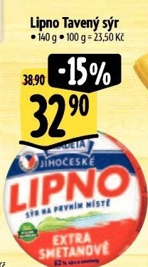 Tavený sýr Jihočeské Lipno Madeta