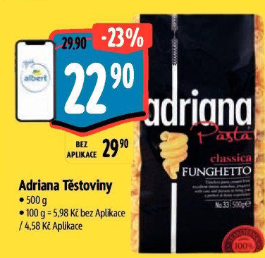 Těstoviny semolinové Adriana