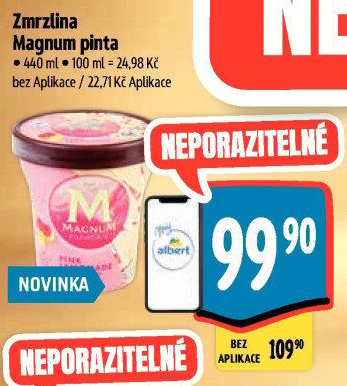 Zmrzlina v kelímku Magnum Algida