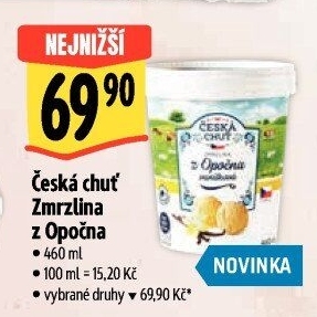 Zmrzlina v kelímku z Opočna Česká chuť
