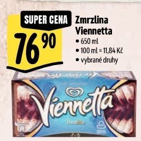 Zmrzlinová roláda Viennetta Algida