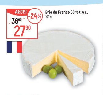 Brie de France 60% t. v s.