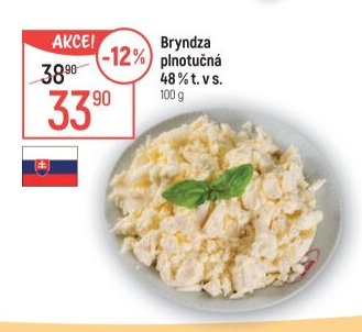 Bryndza plnotučná 48% t. v s.