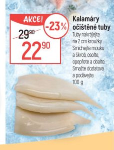 Kalamáry očištěné tuby