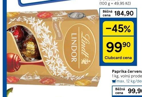Lindt Lindor Pralinky
