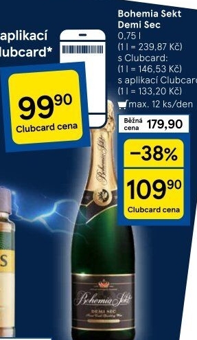 Bohemia Sekt Demi Sec - Tesco akcniletaky.com