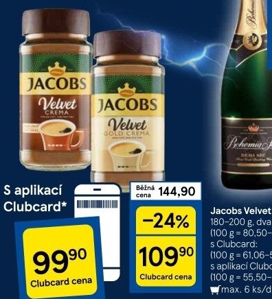 Instantní káva Jacobs Velvet