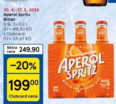 Míchaný nápoj Aperol Spritz