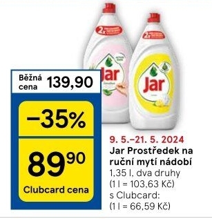 Prostředek na nádobí Jar