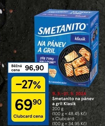 Sýr Smetanito na gril Želetava