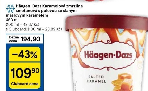 Zmrzlina v kelímku Häagen-Dazs