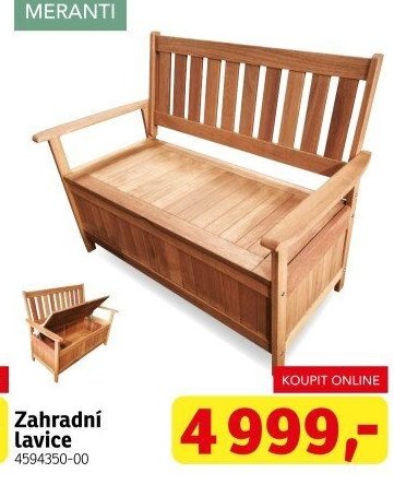 Zahradní lavice