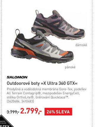 Salomon Outdoorové boty »X Ultra 360 GTX«