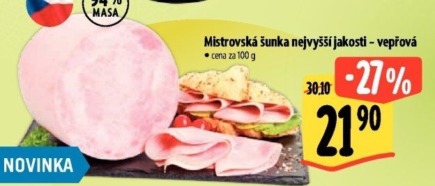 Šunka vepřová Mistrovská nejvyšší jakosti