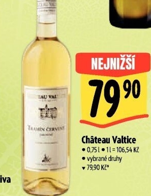 Vína Chateau Valtice