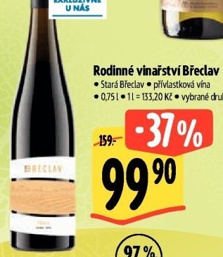 Vína Vinařství Břeclav - přívlastková