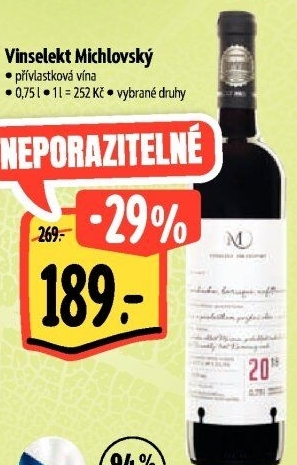 Vína Vinselekt Michlovský - přívlastková