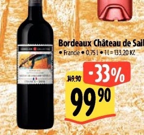 Víno Bordeaux Chateau de Saillans Sommelier Collection