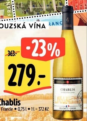 Víno Chablis Sommelier Collection