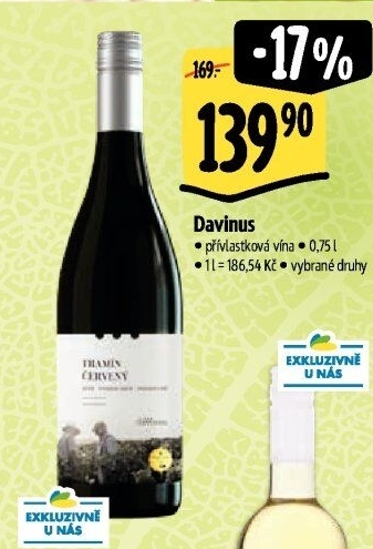 Víno Davinus - přívlastkové