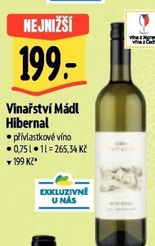 Víno Hibernal Vinařství František Mádl - přívlastkové