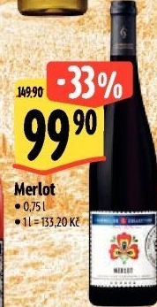 Víno Merlot Sommelier Collection