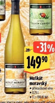 Víno Muškát moravský Sommelier Collection - přívlastkové