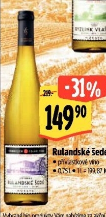 Víno Rulandské šedé Sommelier Collection - přívlastkové