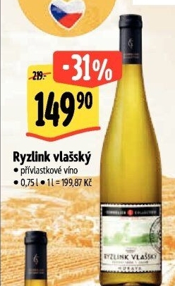 Víno Ryzlink vlašský Sommelier Collection - přívlastkové